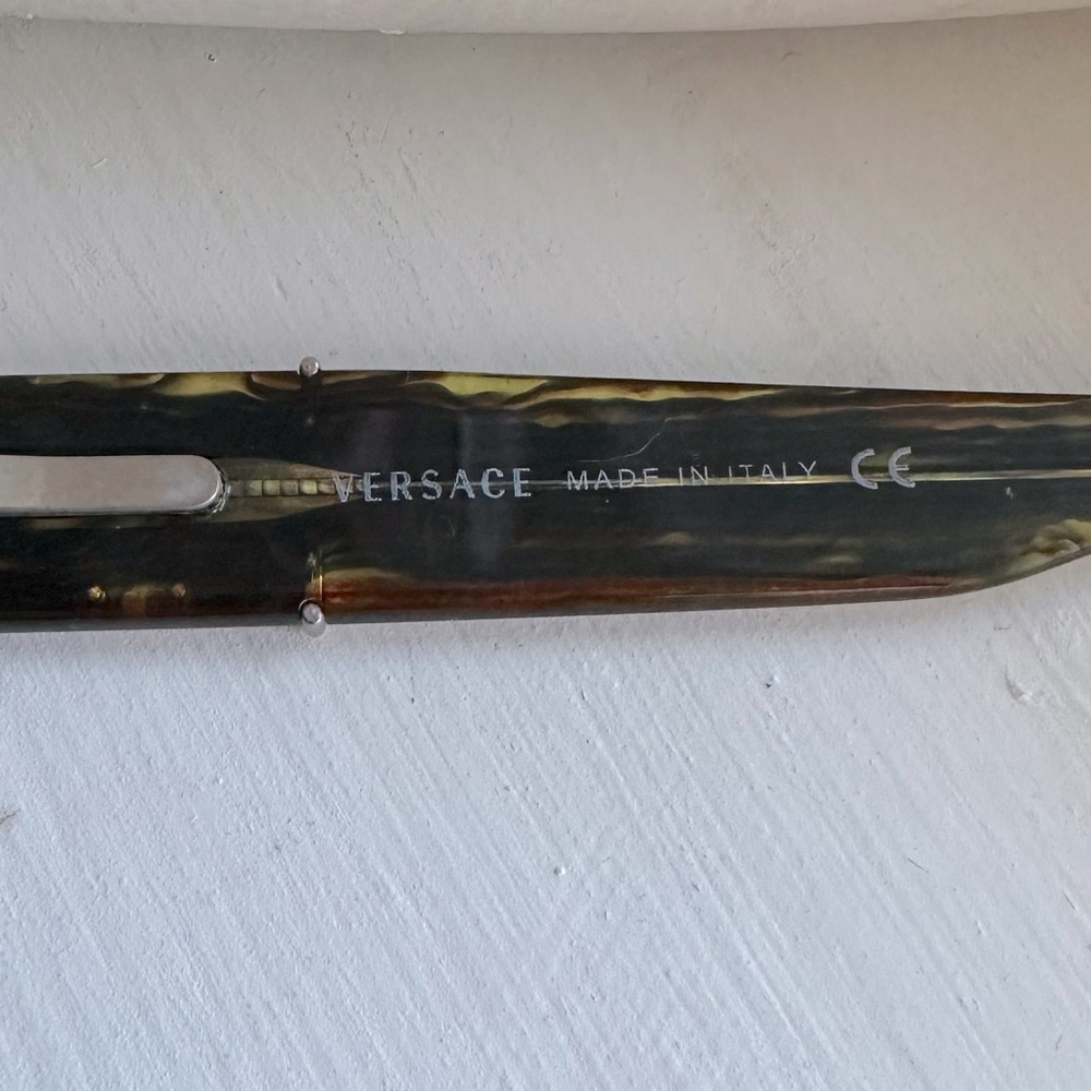 Versace Tortoise Rectangular Glasses - image 4